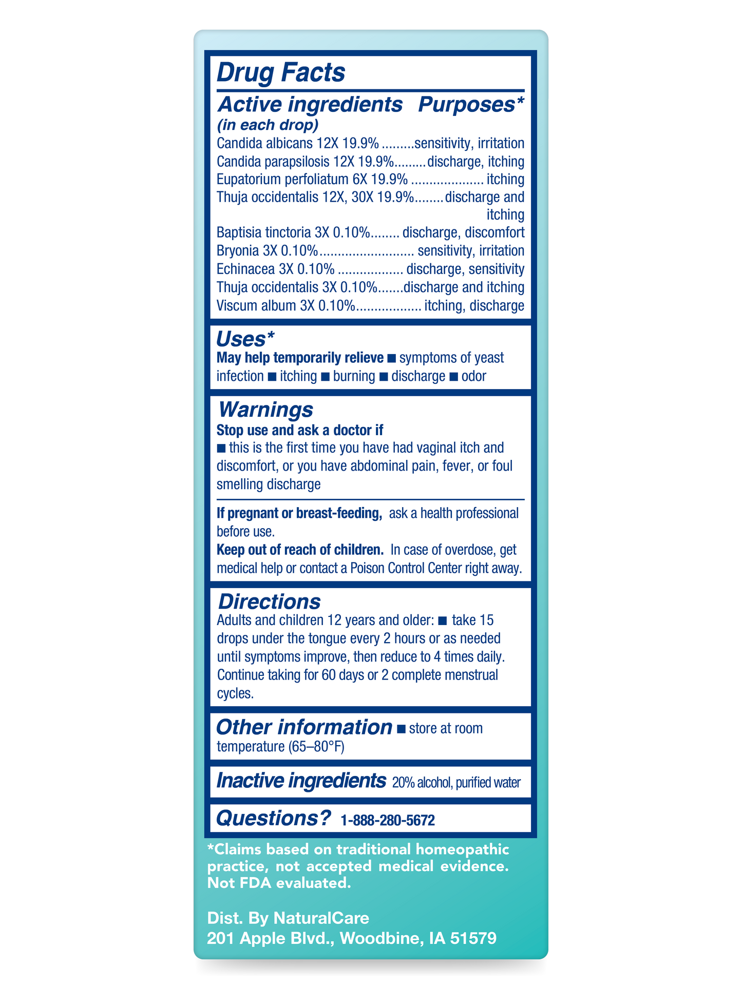 Candida Yeast Care Liquid 1 oz.