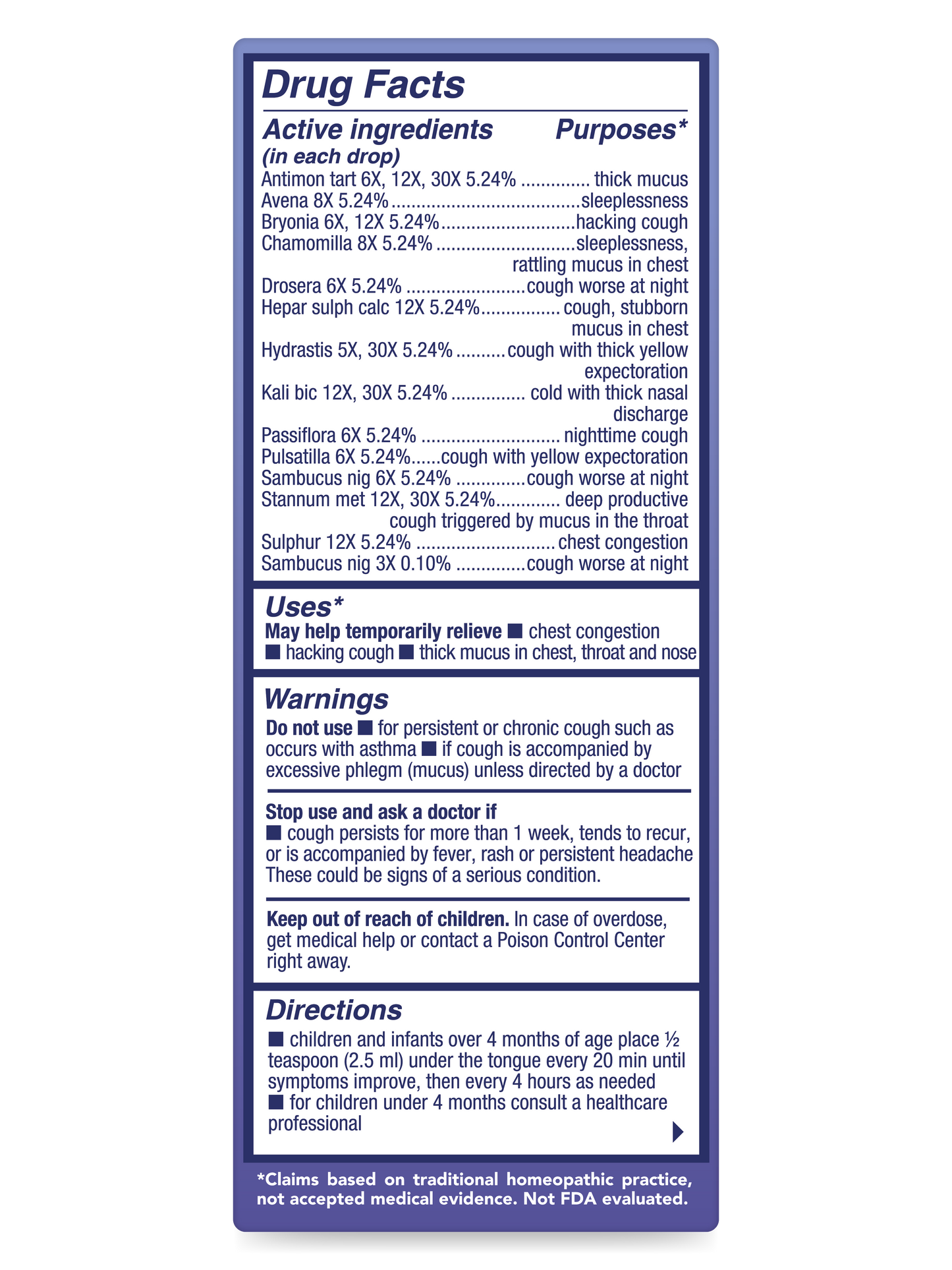 Children's Cough & Mucus Night 4 oz.