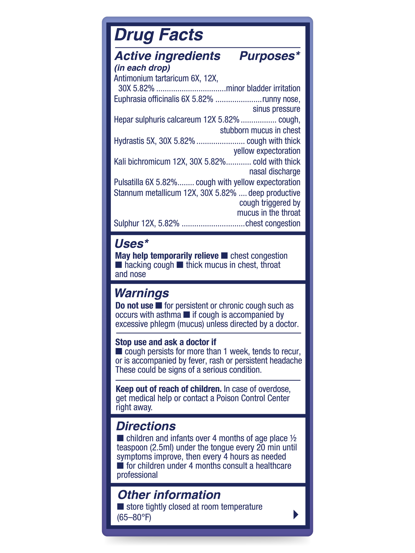 Children's Cough & Mucus 4 oz.
