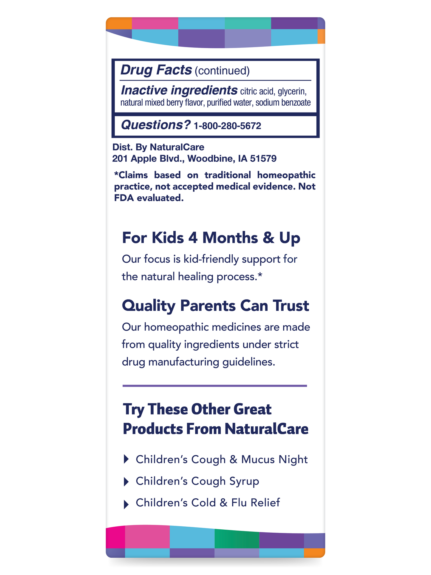 Children's Cough & Mucus 4 oz.