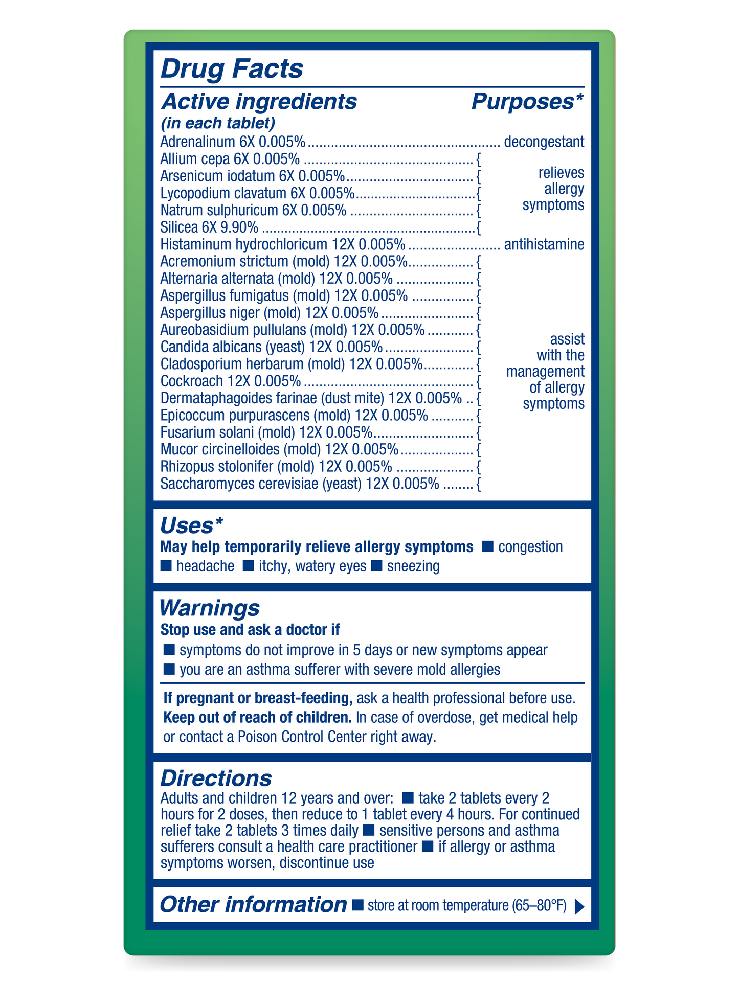bioAllers Mold, Yeast & Dust (60T)