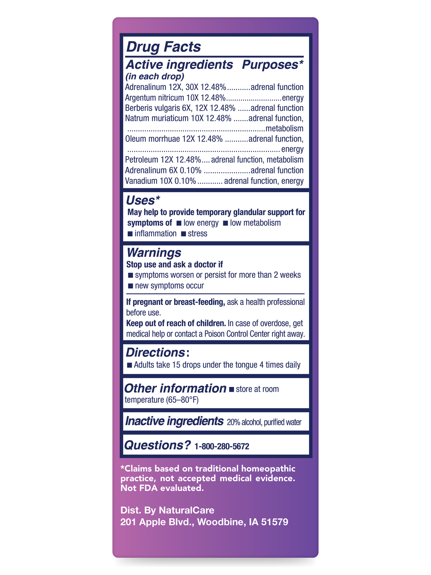 Adrenal Support Liquid 1 oz.
