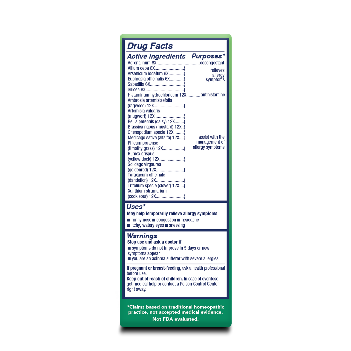 bioAllers Pollen Hayfever 1 oz.