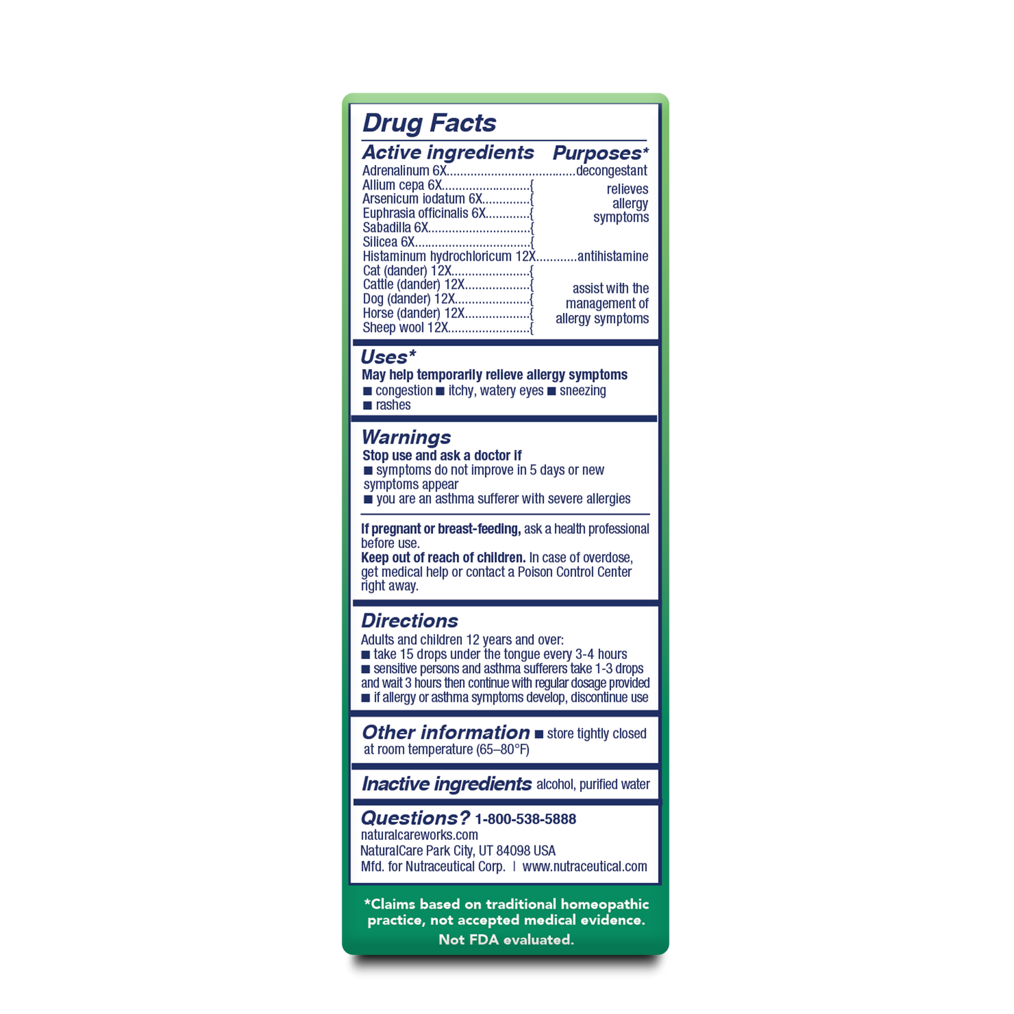 bioAllers Animal Hair & Dander 1 oz.